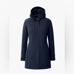 UBR Spectra Winter Coat, hooded, Primaloft Warmth, Navy blue, Large